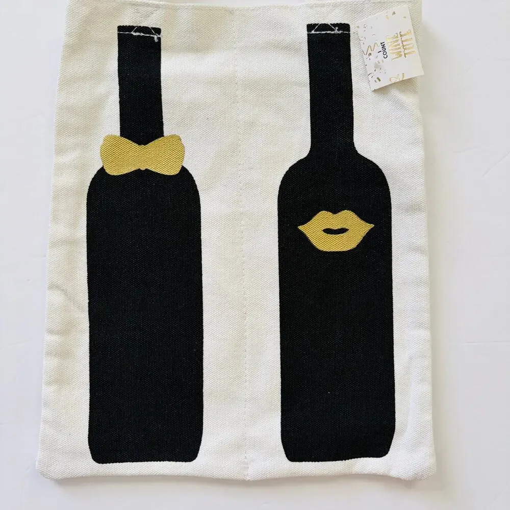 Target | Wedding Mr. Mrs. Canvas Wine Bottle Gift Bag NWT